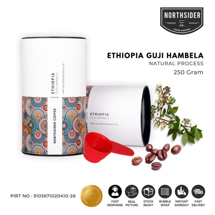 

BIJI KOPI ARABIKA ETHIOPIA GUJI HAMBELA NATURAL - 250GR NORTHSIDER -Diskon Besar