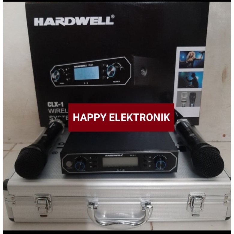 mic wireless hardwell CLX-1/CLX-1 mic wireless hardwell dual heandhel original free koper