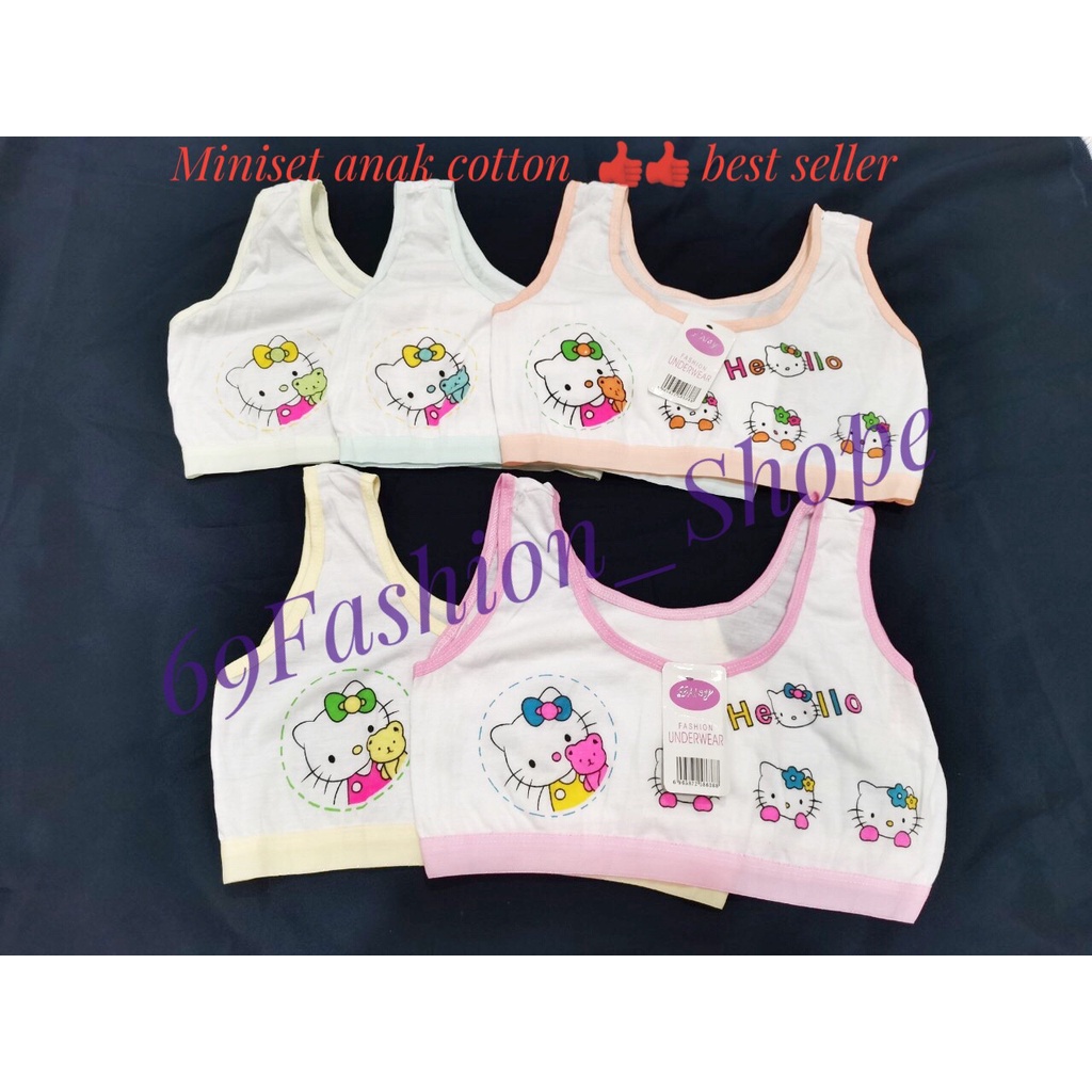 6pcs TANKTOP ANAK/ MINISET ANAK /BRA ANAK NON BUSA / TANKTOP ANAK MURAH BAHAN KATUN LEMBUT BRANDED HARGA 6PCS GROSIR MURAH