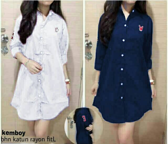 SaLe MS Kemboy / Kemeja playboy wanita kekinian (4 warna)