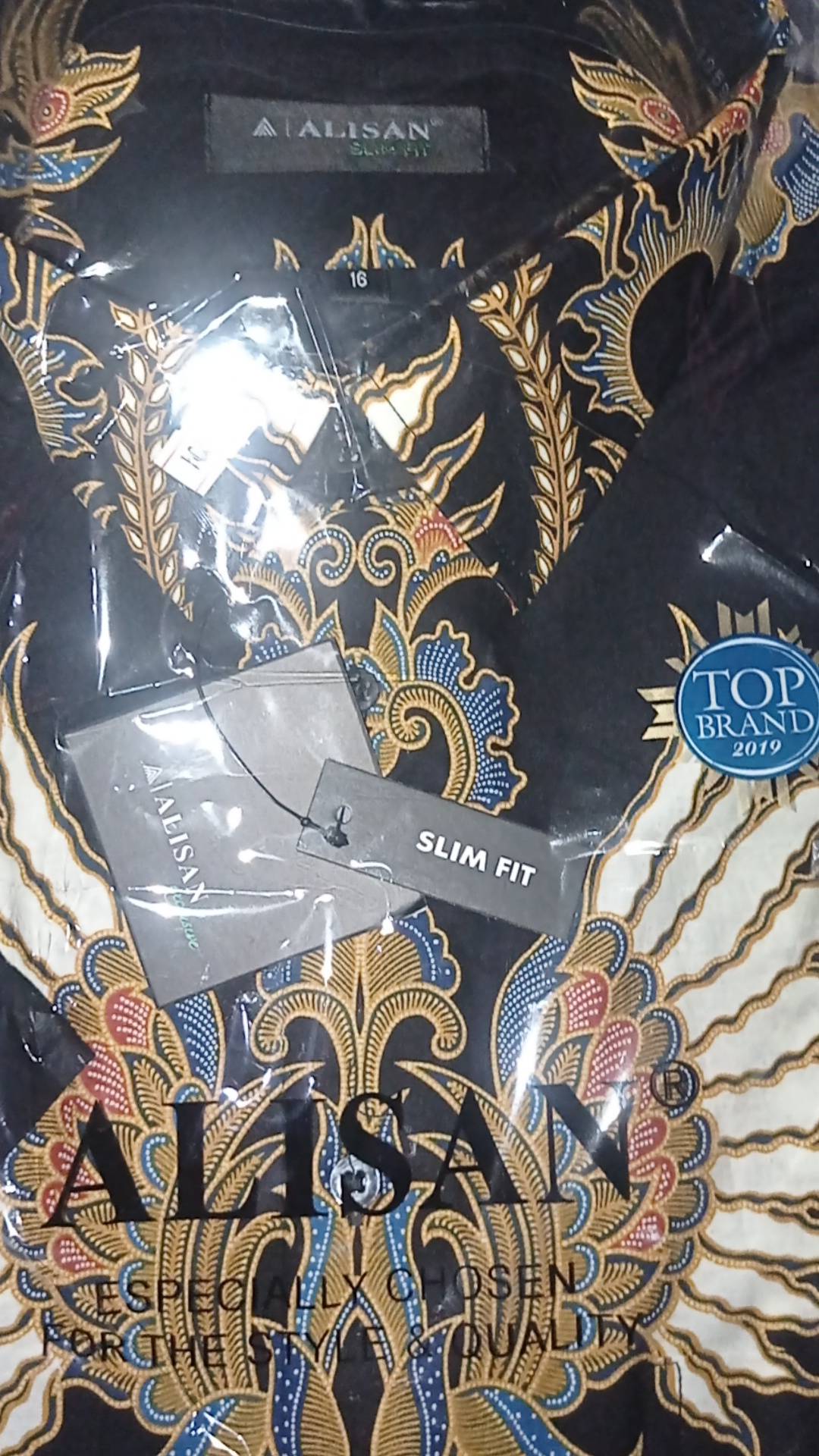 Kemeja Batik Alisan Slimfit Lengan Pendek Batik Pria