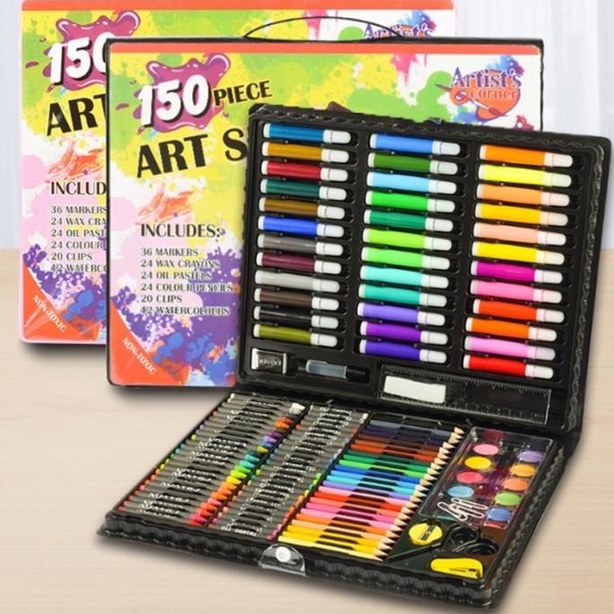 

Art Set Isi 150 Pcs Pensil Warna Set Anak Crayon Komplit Alat Lukis