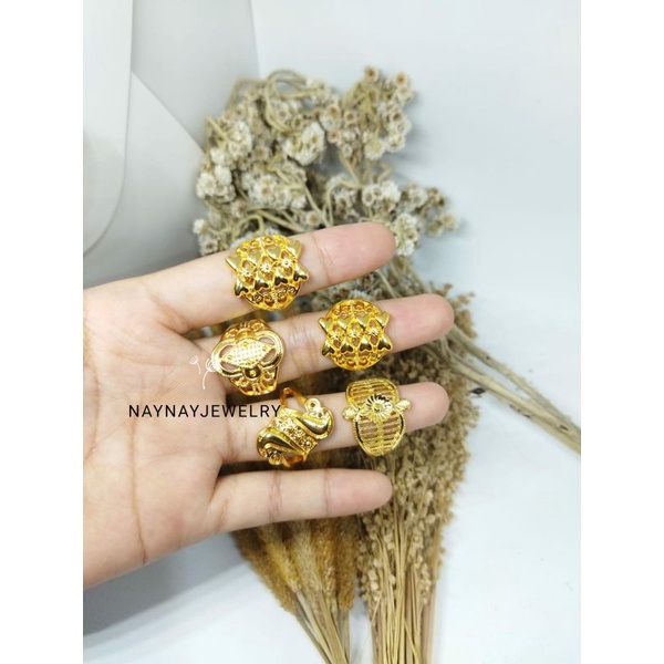 Cincin warna 24k random tidak bisa pilih motif