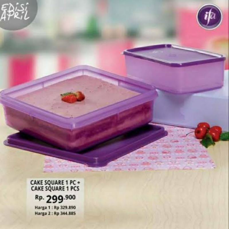 CAKE & HAPPY SQUARE/WADAH KUE IFA COOKWARE