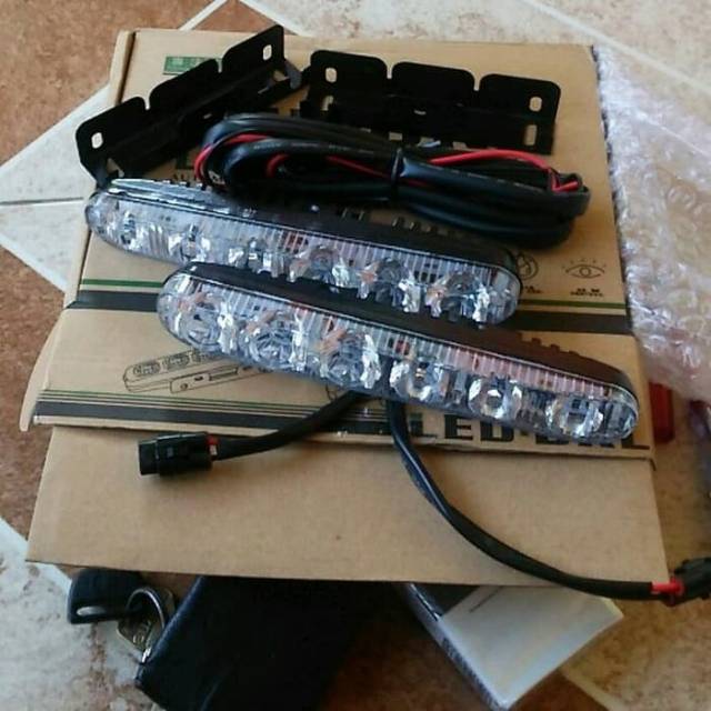 Lampu led drl 6 mata model fortuner