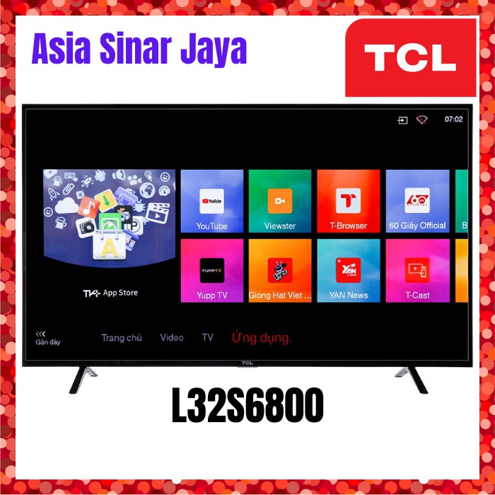TCL L32S6800 LED TV 32 Inch Smart Android TV Netflix Youtube 32S6800