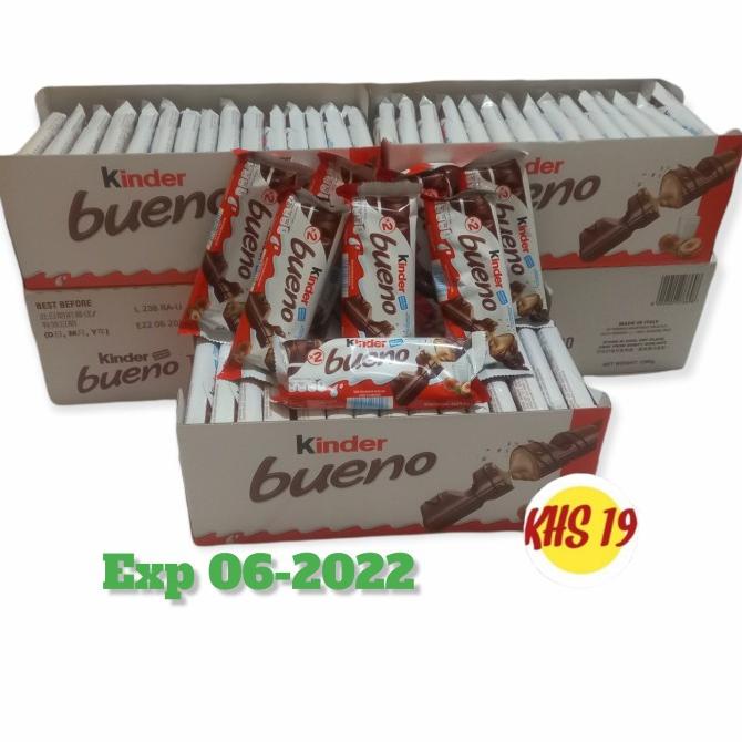 

1 BOX KINDER BUENO COKLAT 43 GR ISI 30 PCS | KINDER BUENO 1 KARTON DC51C1215