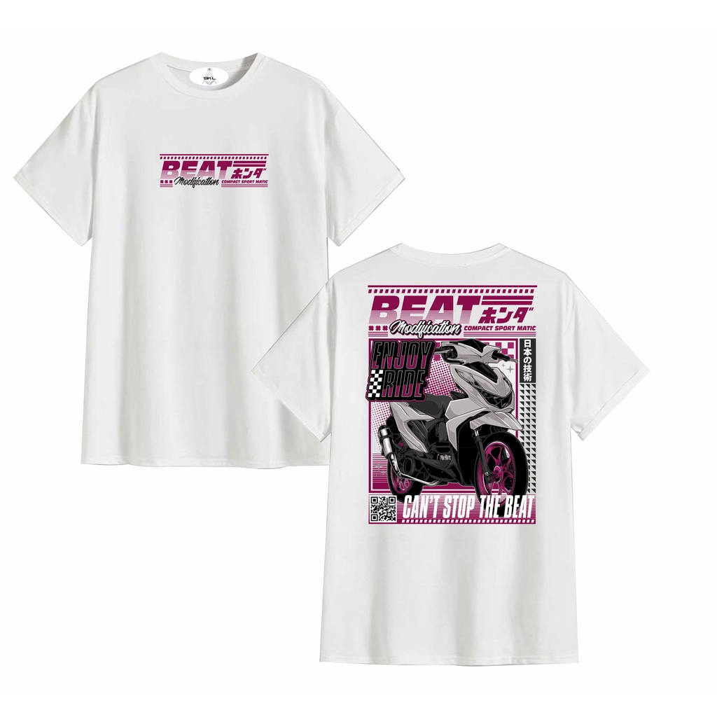 Kaos Baju Distro Otomotif MOTOR HONDA BEAT MODIFIKASI