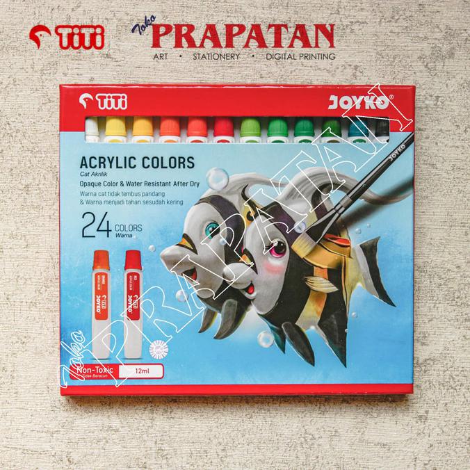 

Acrylic Color / Cat Akrilik Titi 24 warna READY STOK