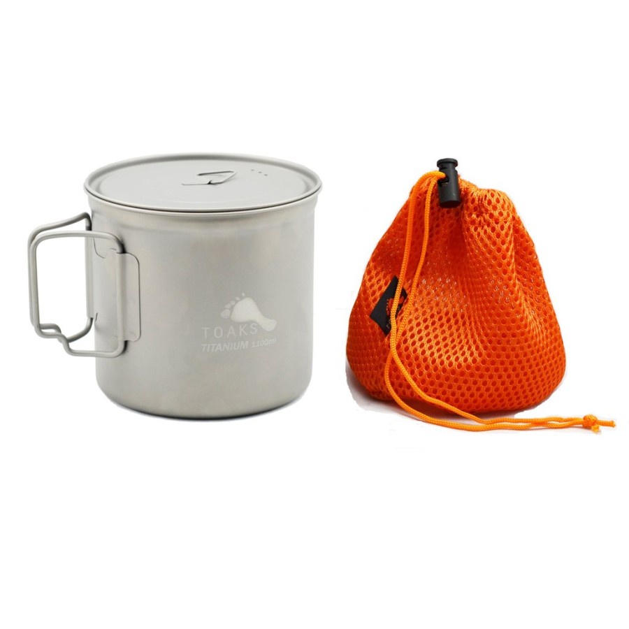 Alat Masak Camping Panci Camping Ultralight TOAKS Titanium 1100ml Pot