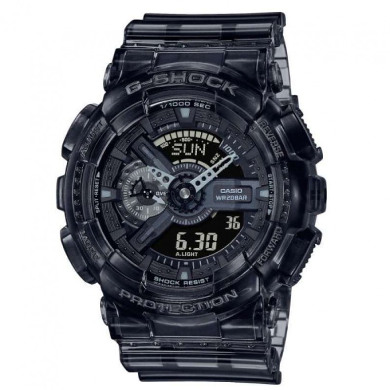 CASIO G SHOCK GA-110SKE-8ADR JAM TANGAN PRIA BLACK TRANSPARAN