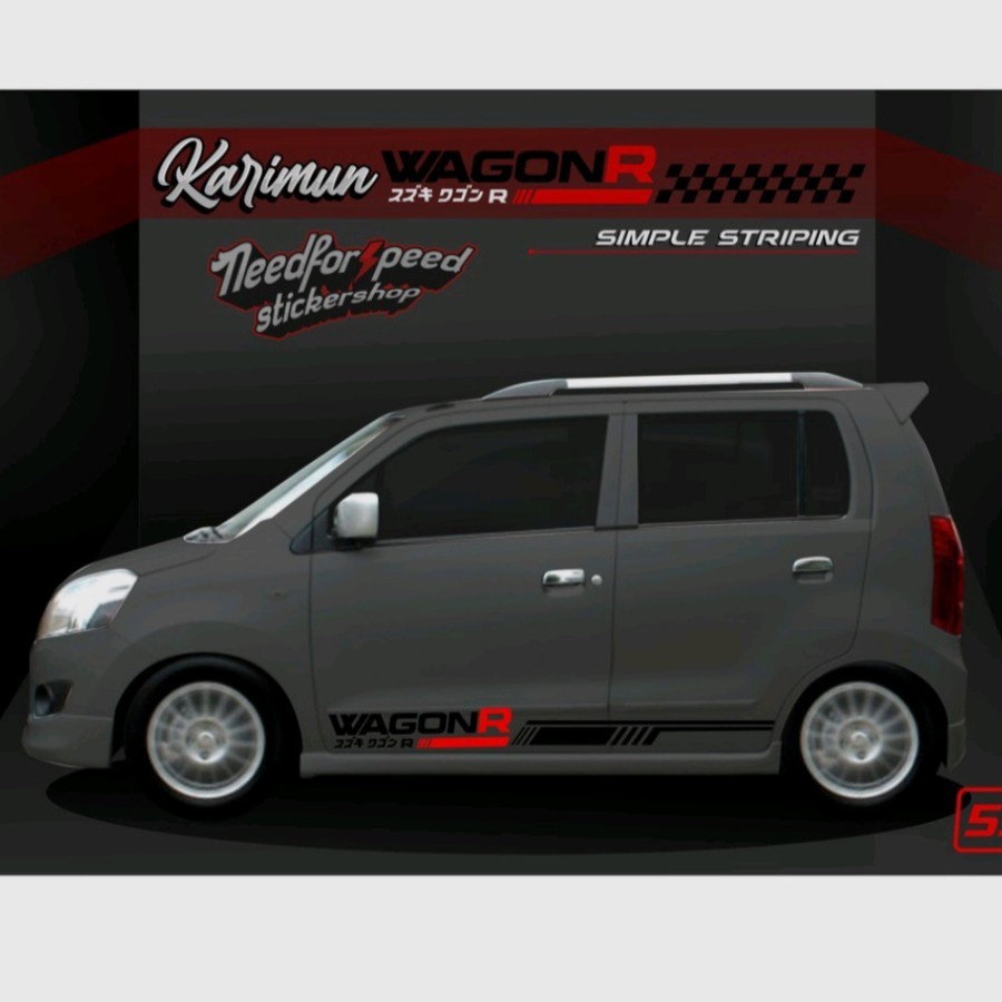 Stiker Striping List Wagon R Stiker Body Mobil Karimun Wagon R Stiker Mobl Suzuki Karimun Wagon R Te