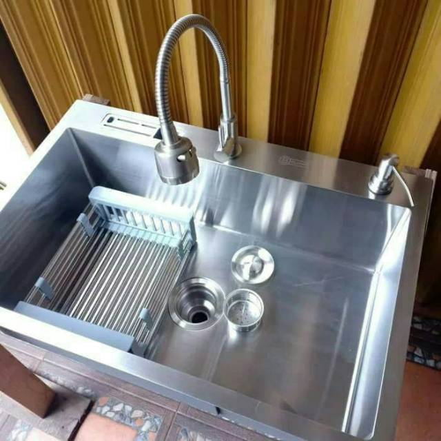 Paket Hemat Kitchen Sink Bolzano 8050 Kran Fleksible Plus Hand Soap Shopee Indonesia