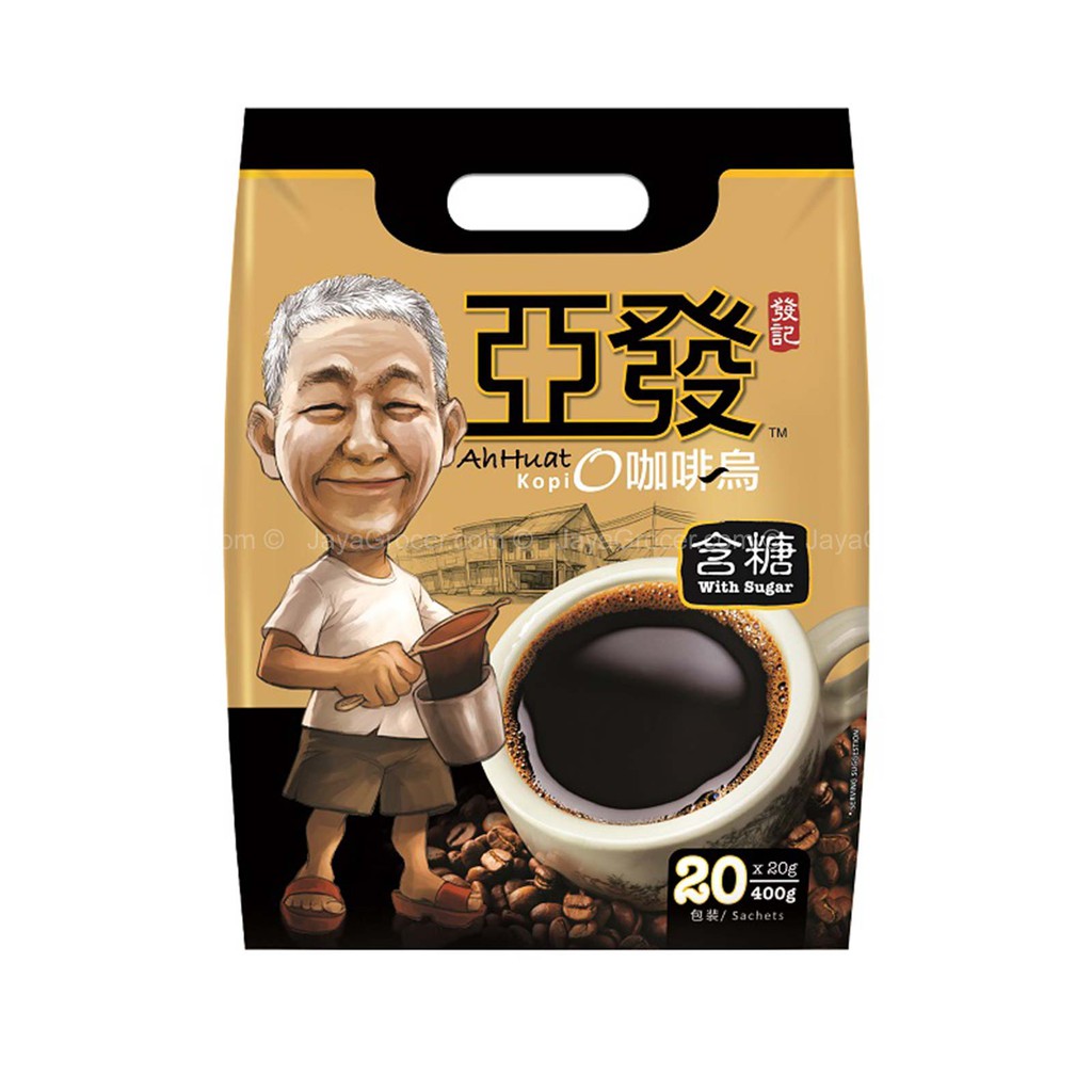 

AH HUAT KOPI-O WITH SUGAR 400G
