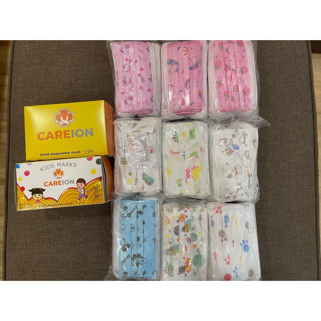 ☘️Yuri Kosmetik☘️ Masker Anak KF94 &amp; 3Ply Motif Lucu-Lucu Loh!!