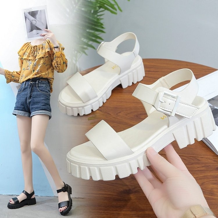 LUMMYSHOP SANDALS WANITA SATIVA PLATFORM IMPORT