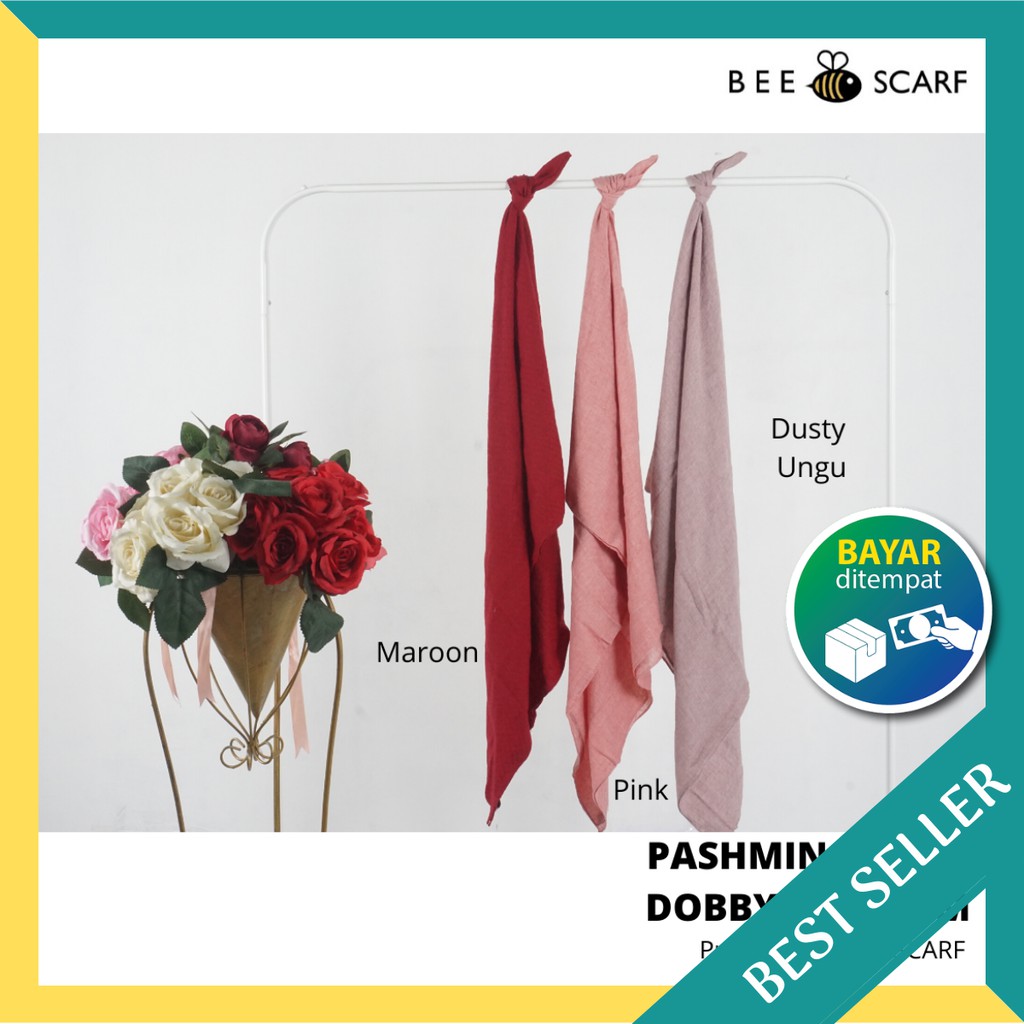 Luxury Pashmina Voal Dobby Premium Mudah Dibentu Bahan Lmbut Nyaman Dipakai | Bisa COD