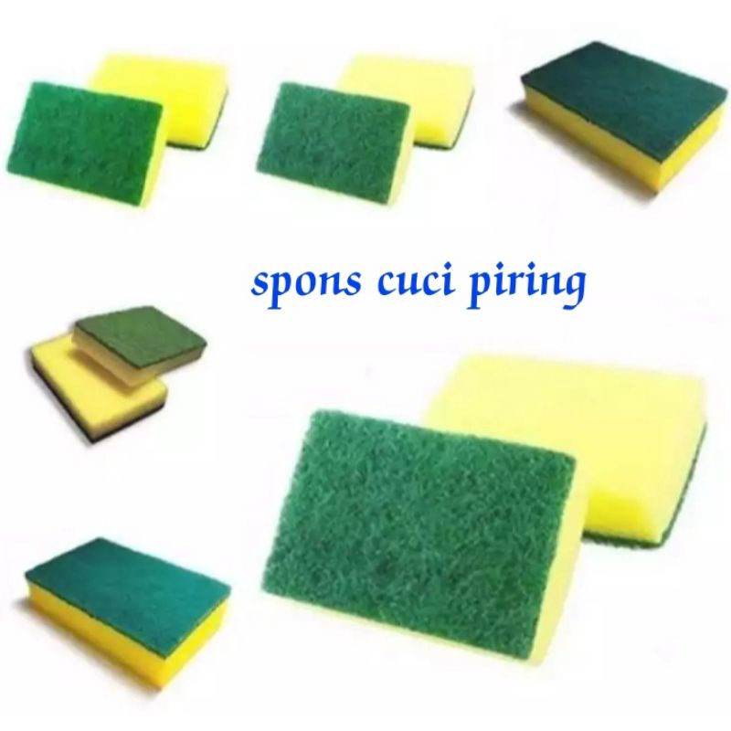 SPON PENCUCI PIRING BUSA BIASA PAKET SATU PCS MURAH/BUSA CUCI PIRING SPONS SPONGE CUCI PANCI WASTAFEL