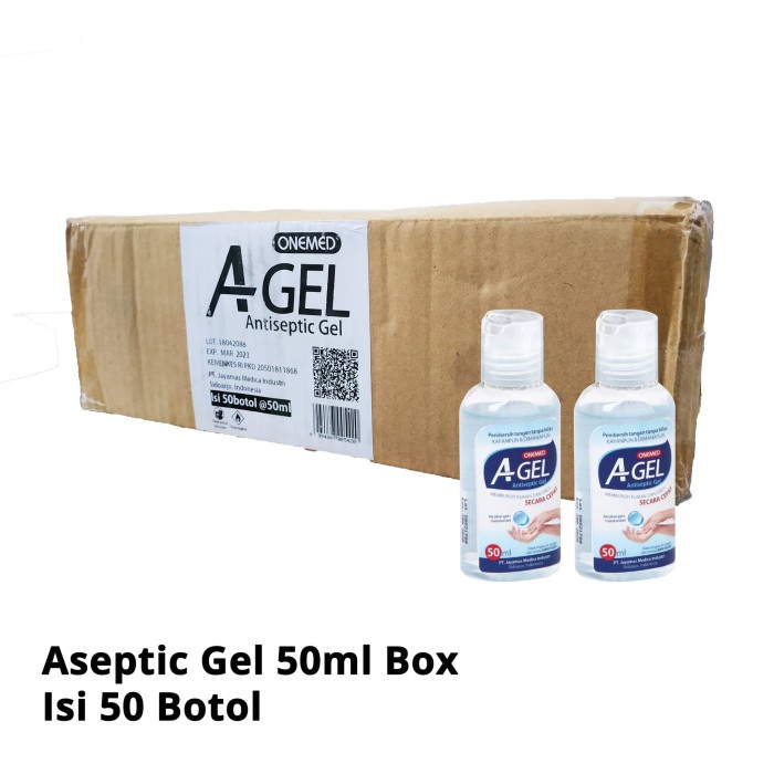 Aseptic Gel 50ml Box isi 50 Onemed