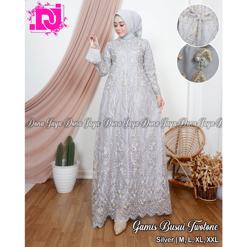 Kebaya Gamis Busui DJ / Gamis / Kebaya Modern / Dress Pesta Kondangan / Gamis Pesta Busui