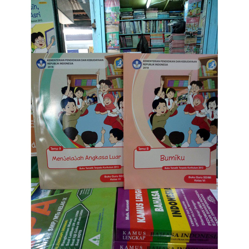 Jual buku BUKU GURU Tematik Tema 8 Dan 9 Kelas 6 Edisi Revisi 2018. .DIKNAS.