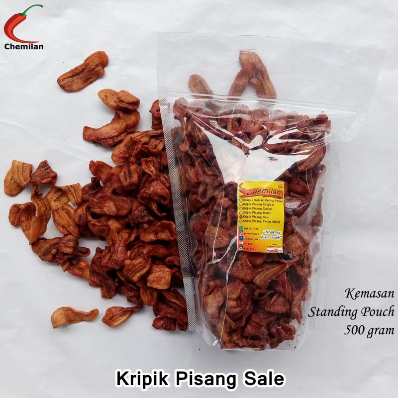 

Kripik Pisang Sale (500 gram) Chemilan Pringsewu