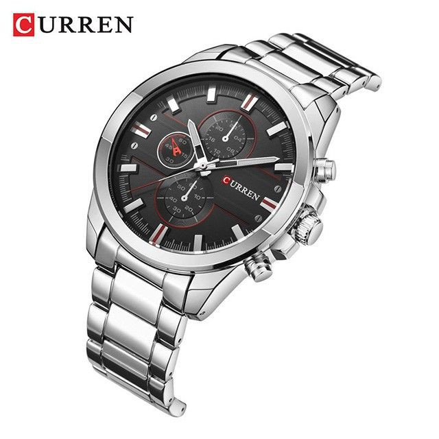 CURREN 8274 Jam Tangan Pria Analog Stainless Steel Chronograph Tidak Aktif WATCHKITE WKOS