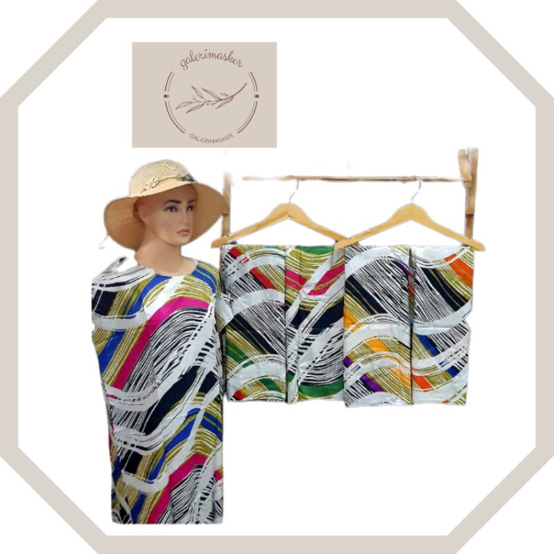 DASTER MIDI ALLSIZE KECIL MOTIF GARIS