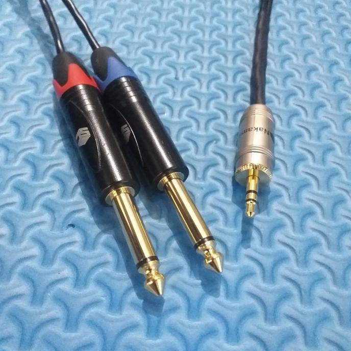 Kabel Canare Ori Aux Jack Canare Mini 3.5Mm Stereo To 2 Jack Akai Murah