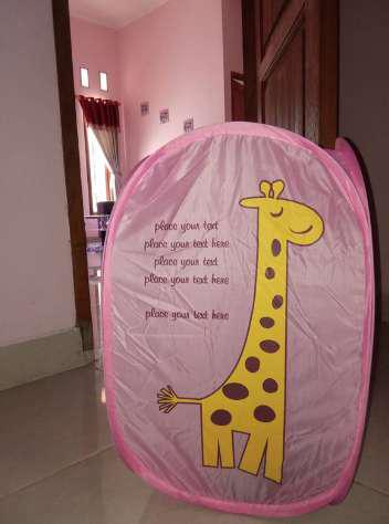 Fasia - [motif] Kantong Keranjang Baju Tempat Pakaian Kotor Lipat Laundry