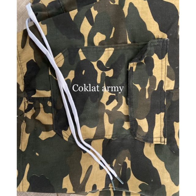 CELANA DISTRO MOTIF ARMY