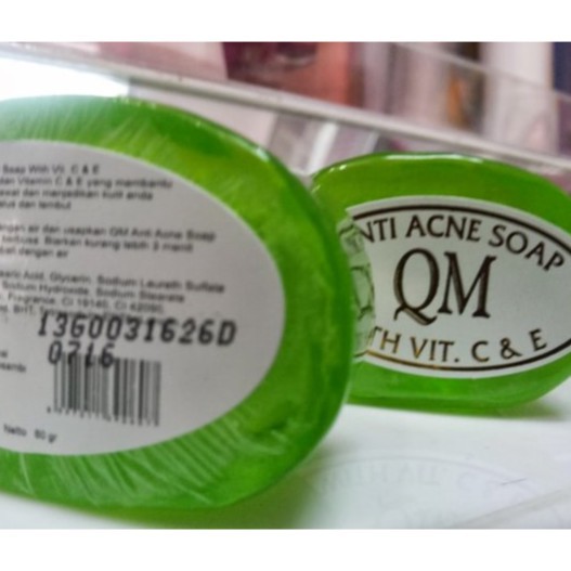 [ORI] QM SABUN ACNE HIJAU | Facial Soap Anti Acne Mengobati dan Mencegah Jerawat Membandel di Wajah