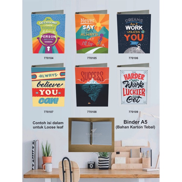 

Binder A5 / Binder Note A5 / Typography / Set 2863