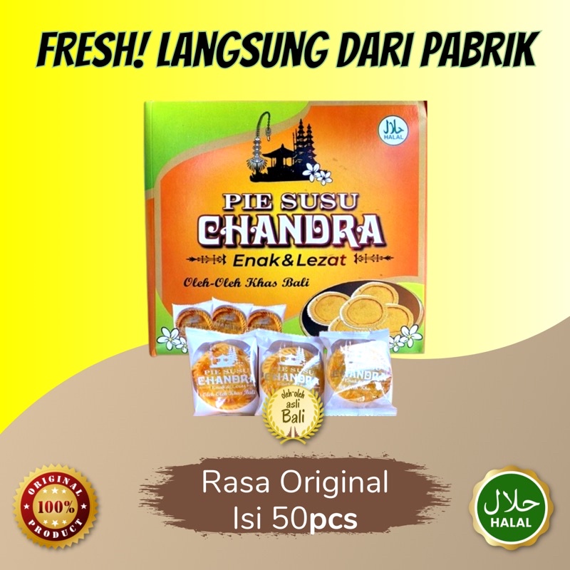 

Pie Susu Chandra Isi 50 Pcs Oleh Oleh Bali
