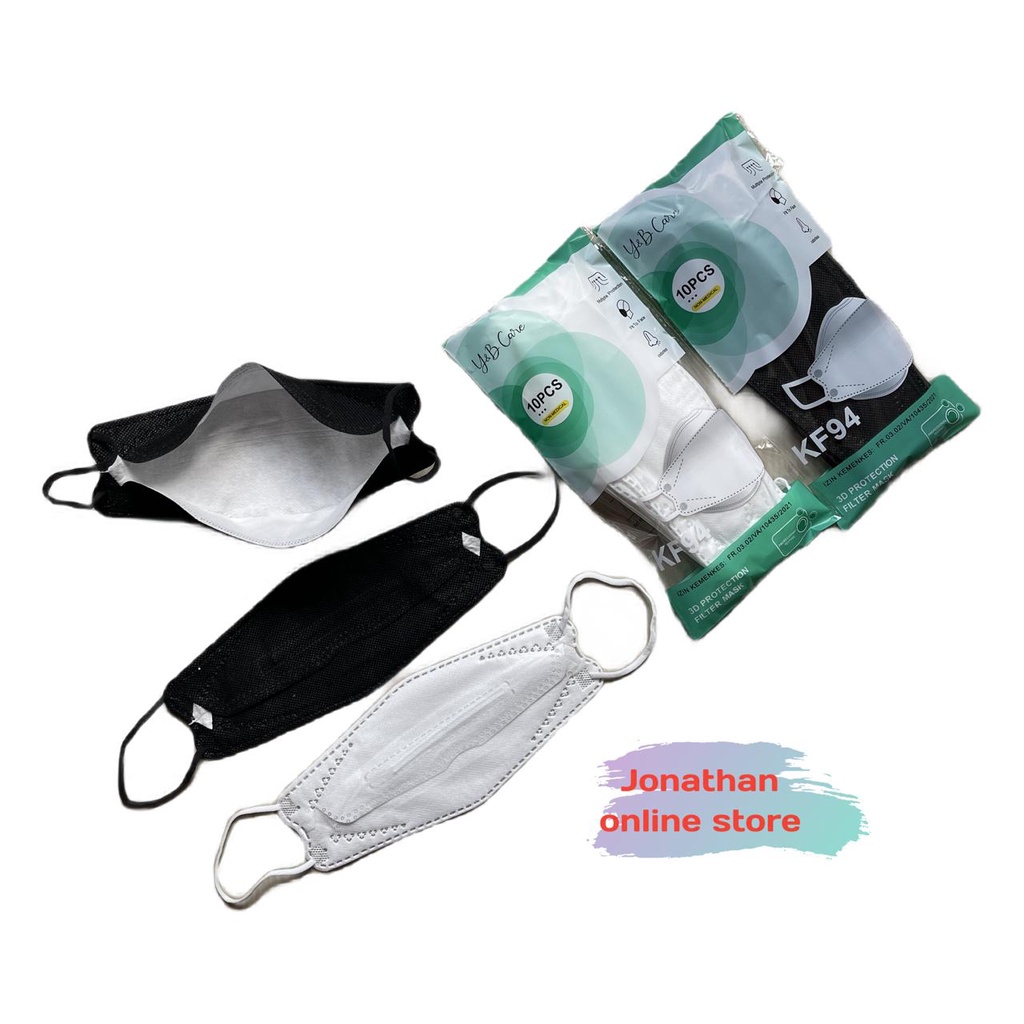 masker evo kf94 /masker kf94 / masker disposable / masker antivirus / kain penutup wajah 10pcs