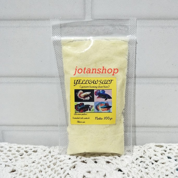 YELLOW BLUE SALT GARAM KUNING BIRU Obat Ikan Cupang hias Anti Stress