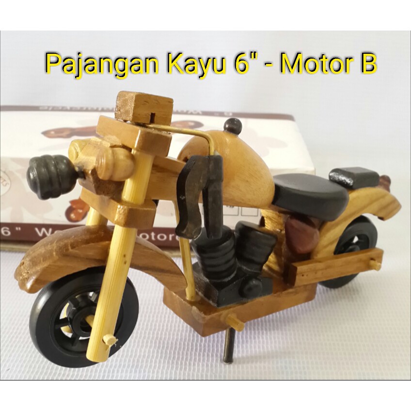 Miniatur / Pajangan Kayu Motor 6B pajangan unik