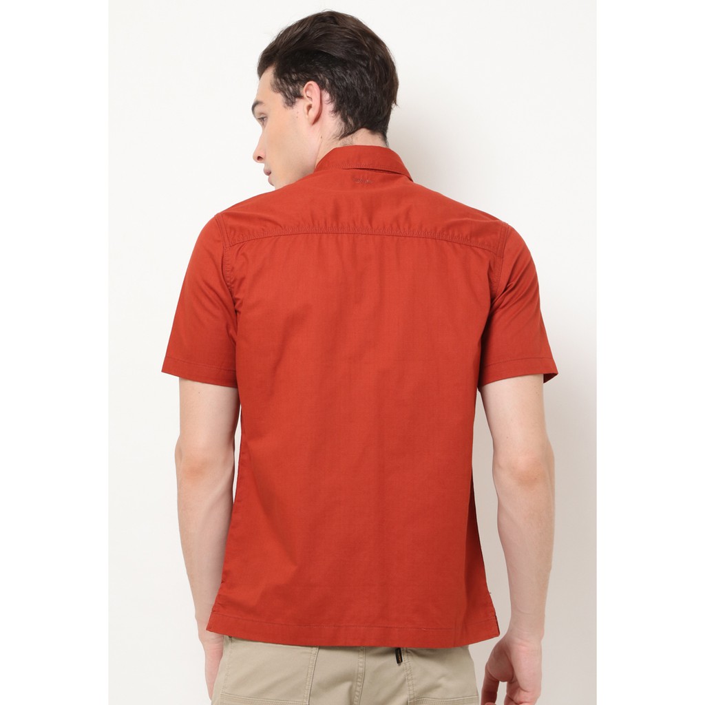 Kemeja MGEE 3451C Original Lengan Pendek Orange