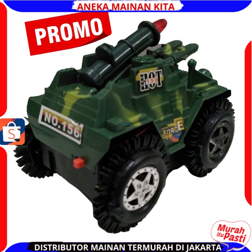 Mainan Anak Laki Laki Mobilan Jungkir Balik Tumbling Tank Millitary Car Mainan Anak Tank Militer