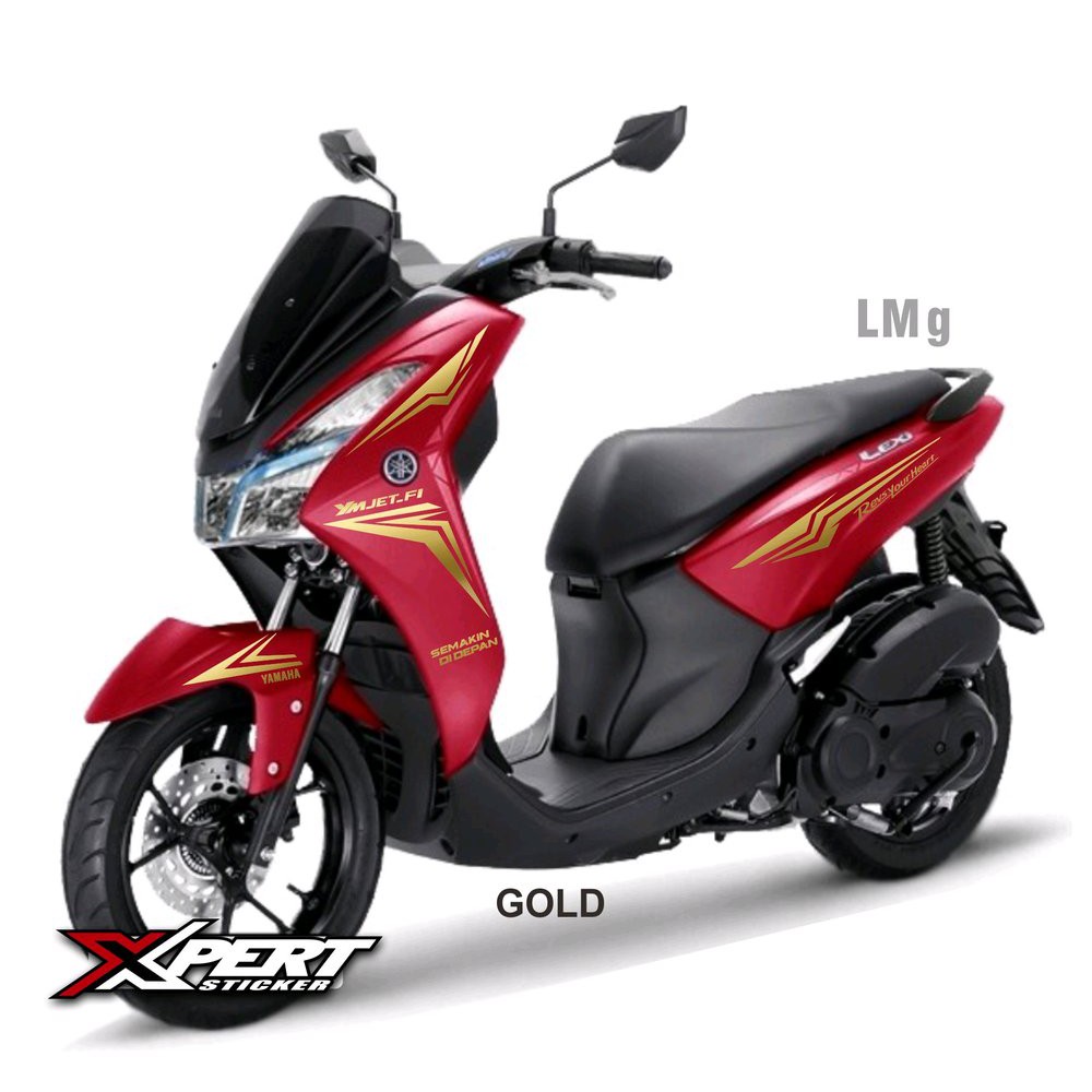 Cutting Sticker Yamaha Lexi Merah Lexi Biru Lexi Grey Sticker Gold