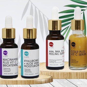 PIPIQIU Serum Gold Plus Vit C Hyaluronic Niacinamide AHA BHA PHA Peeling BPOM (VIC)