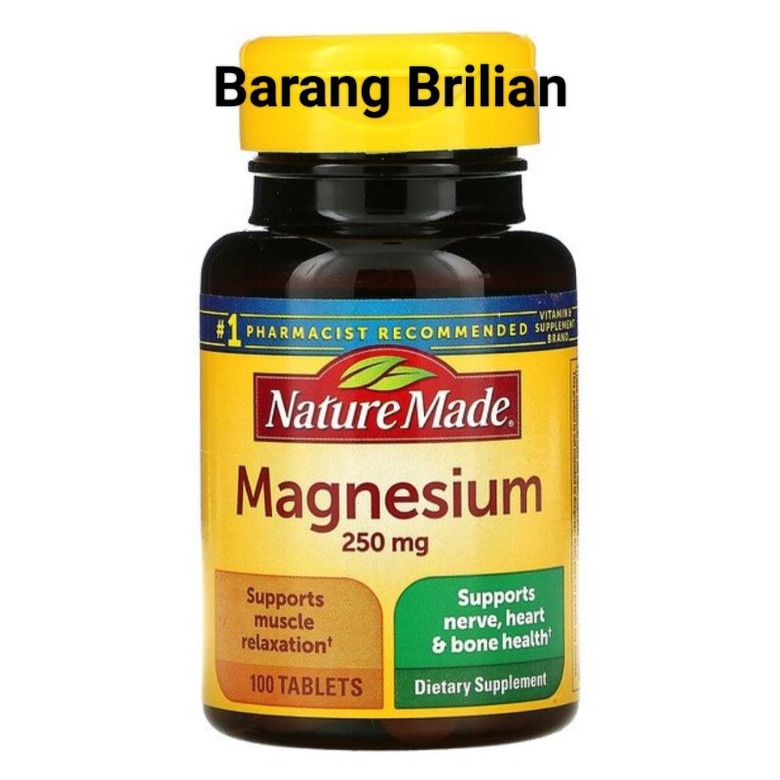 Nature Made Magnesium 250 mg 100 Tabs