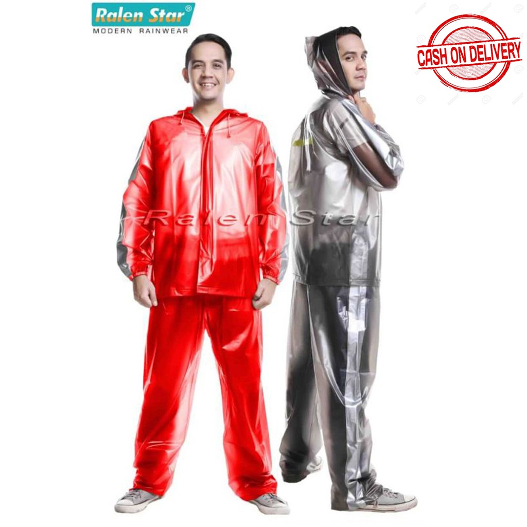 COD Setelan Jas Hujan Dewasa Sporty Garis ScotchLight Menayala Ralenstar 66012 LJM