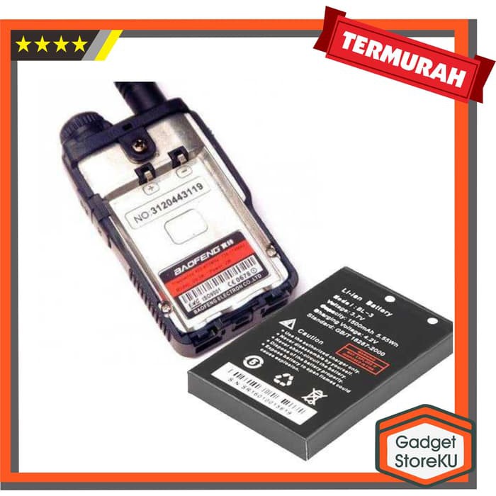 Populer Murah Baterai HT Baofeng UV3R/ Batrei UV 3R/ Batrai Baofeng UV 3R