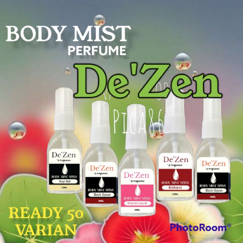 BODY MIST PARFUME De'Zen PRIA WANITA 30ML