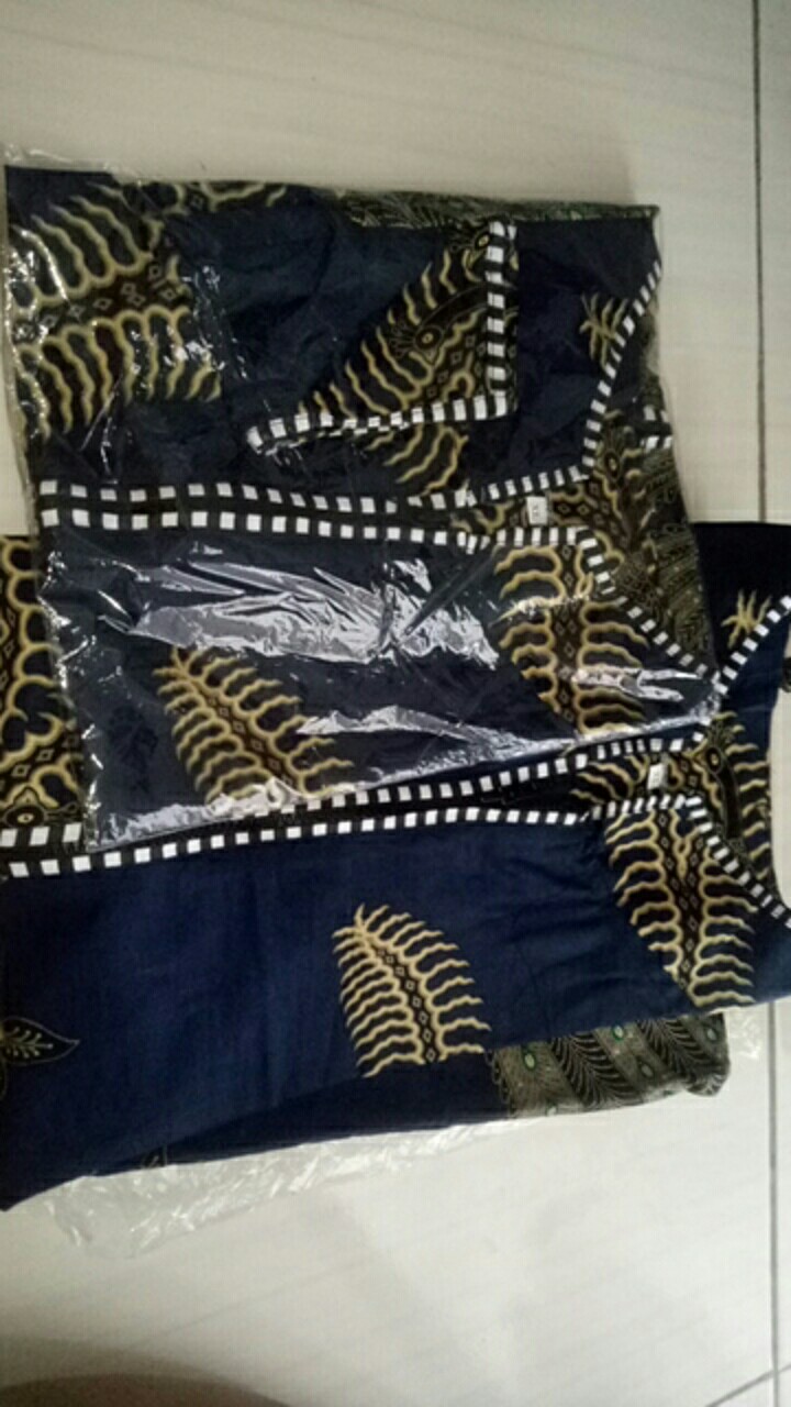 Tey-17 Batik Wanita Asj Sa Hrb026 Kenongo Tosca Pendek