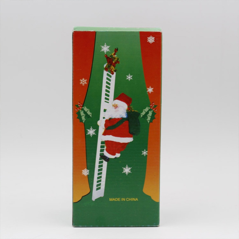 Mary 20x12.5cm/7.87x4.92in Lucu Elektrik Santa Claus Climbing Ladder Mainan Lucu Untuk Perlengkapan Kreatif Anak Menghilangkan Bosan