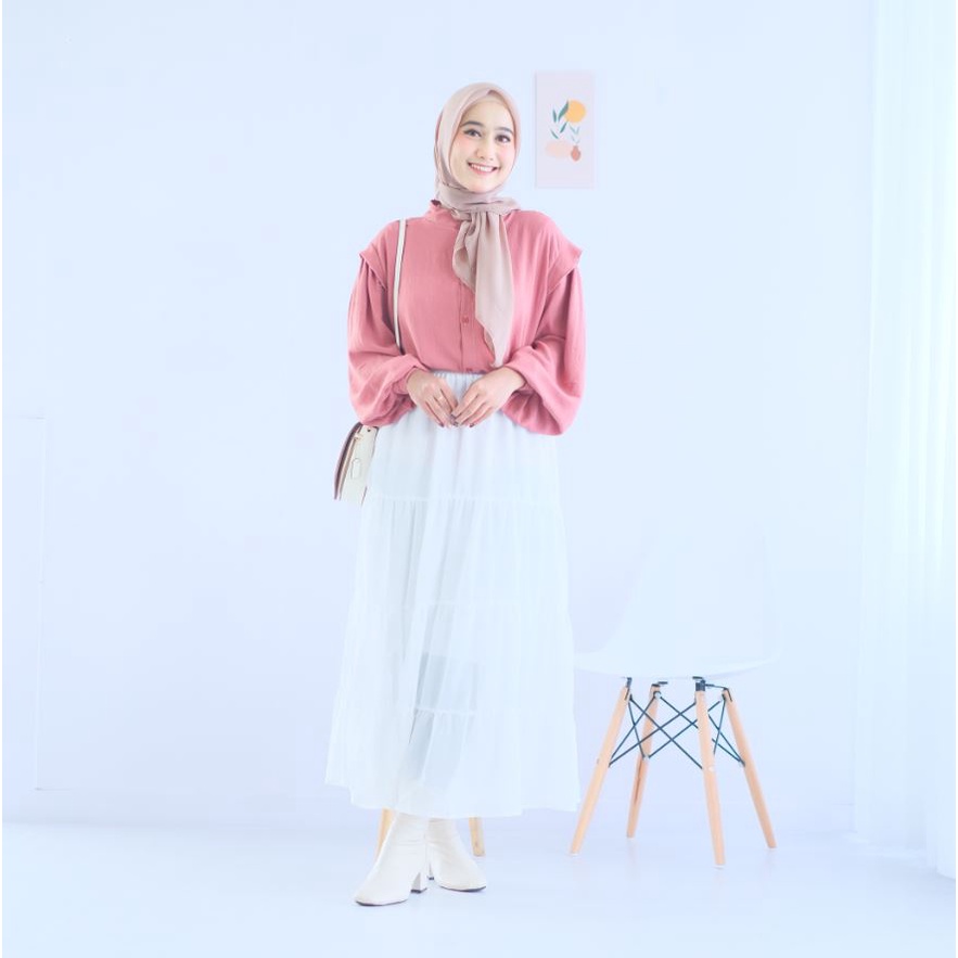 (AMD) KEMEJA TASYANA AIRFLOW CRINCLE BLOUSE WANITA