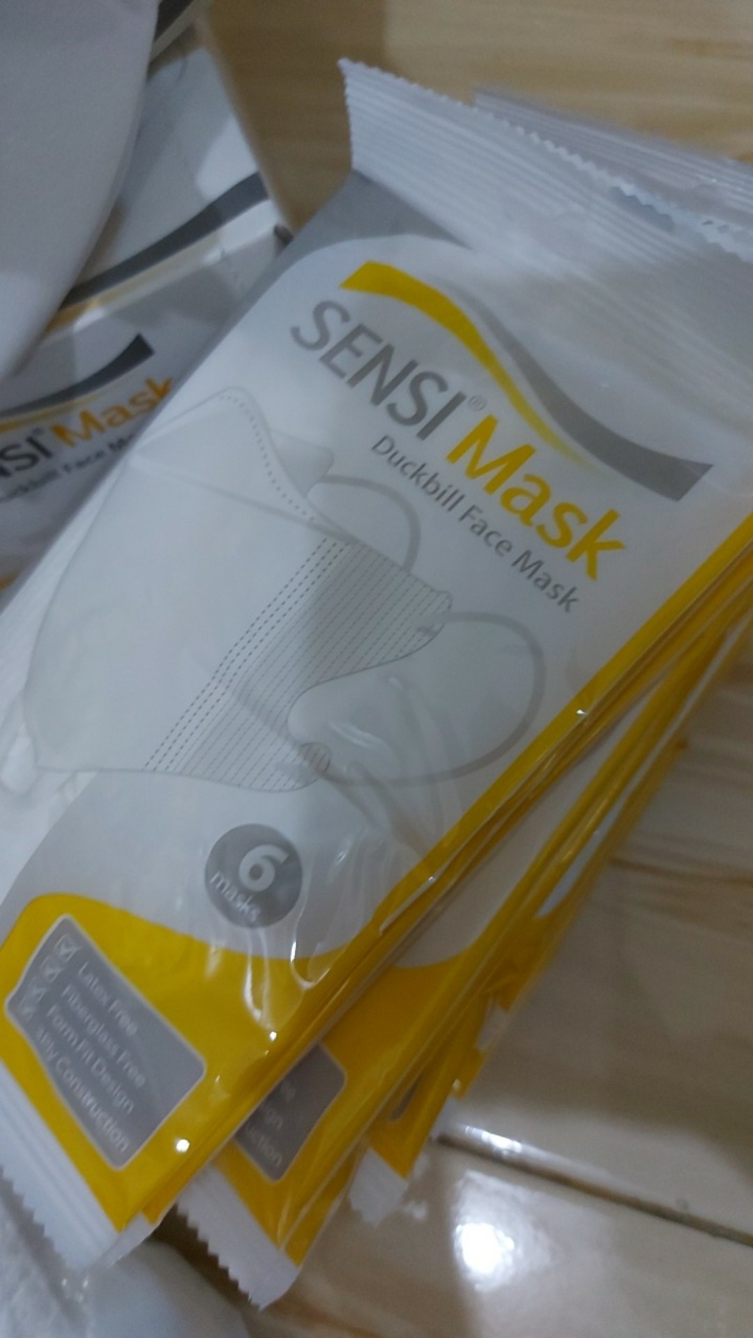 Masker Sensi Duckbill Bungkusan Isi 6pcs