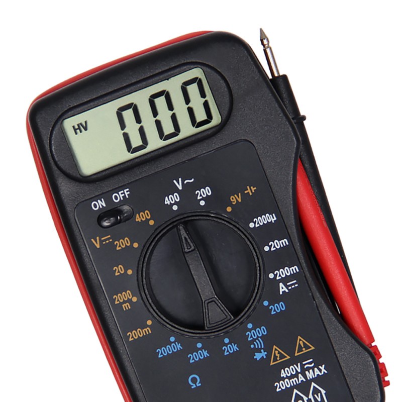 Digital Multimeter AC/DC Voltage Tester - DT83B - Black